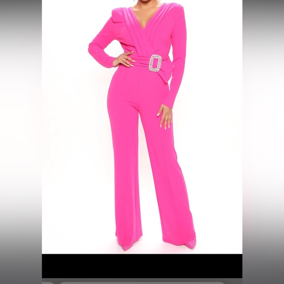 Fashion Nova Pants - Fuchsia Jumpsuit 💗